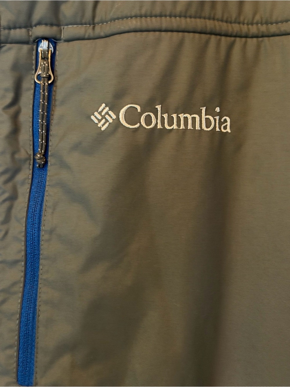 Columbia Men's Royal Blue Fleece Full Zip Jacket with Dark Gray Panels, sz Large - Picture 2 of 8